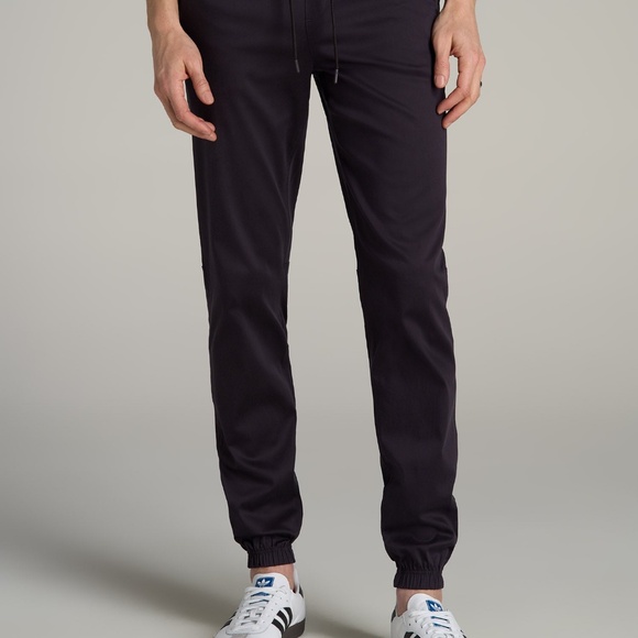 American Tall Stretch Twill Tall Men's Jogger Pants in Charcoal Rinse Size MM / - Picture 1 of 3